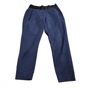 Adidas Blue Athletic Pants with Black Waistband